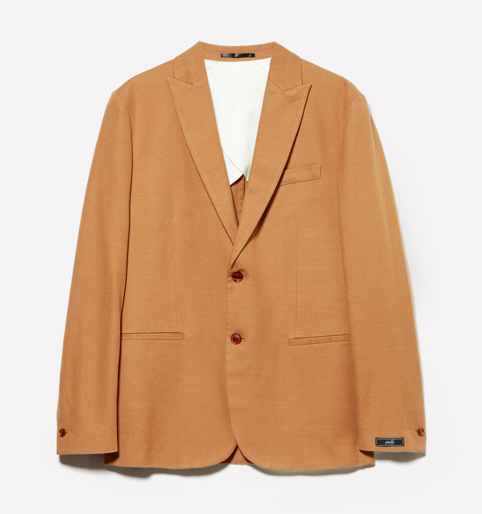 Camel single-breasted blazer - men's blazers - Camel | Sisley image number 6